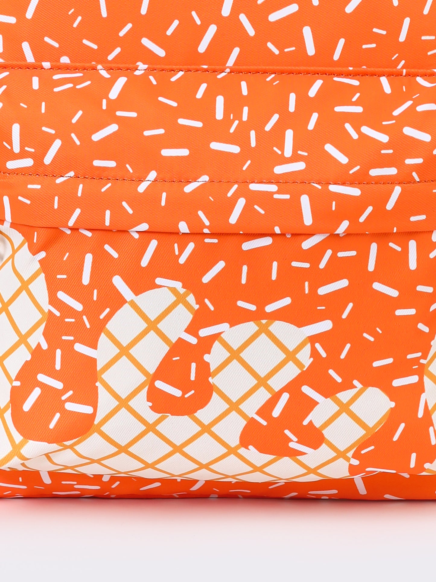 Orange Ice Cream Drip Kids Book Backpack