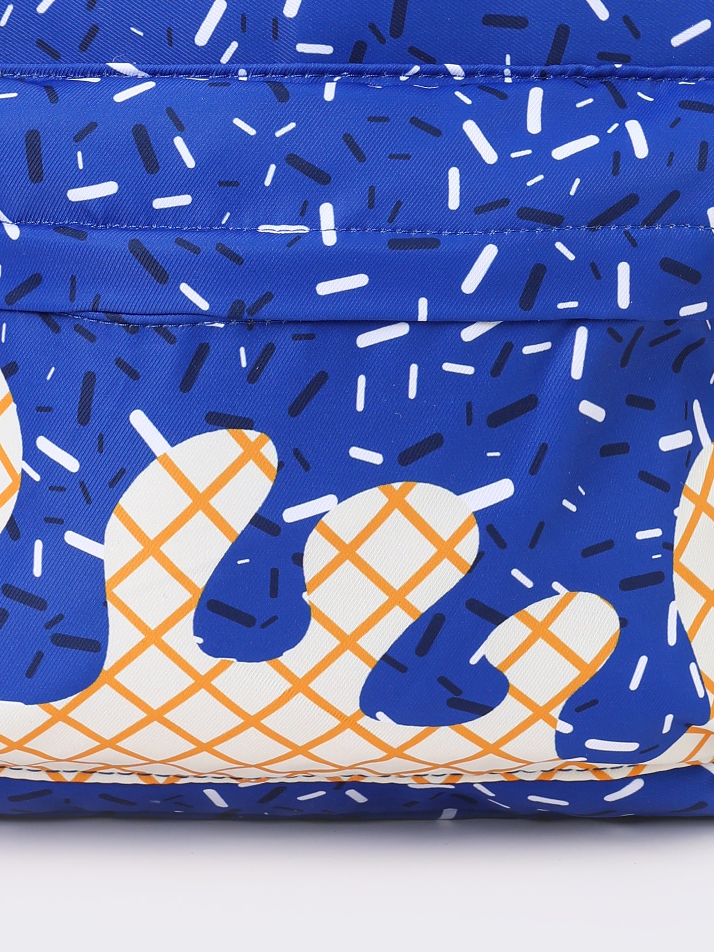 Blue Ice Cream Drip Kids Book Backpack