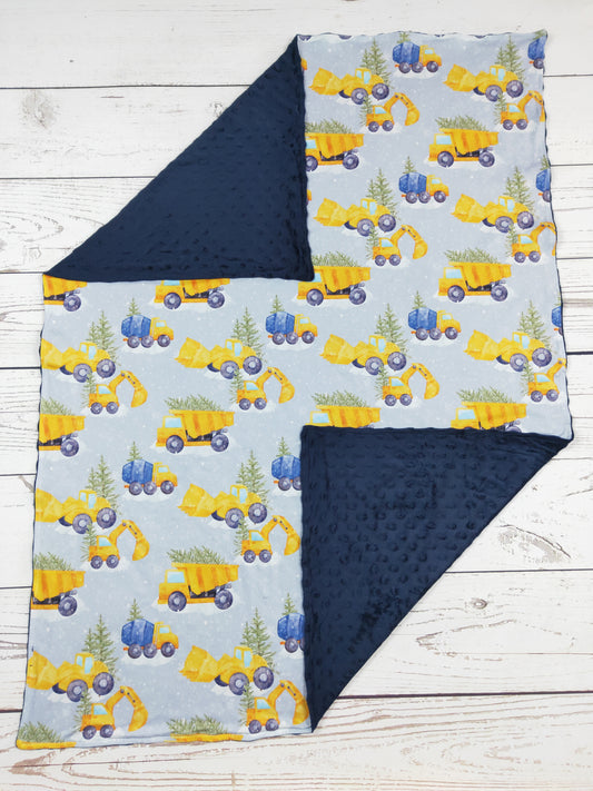 Blue Baby Boy Constructions Blankets