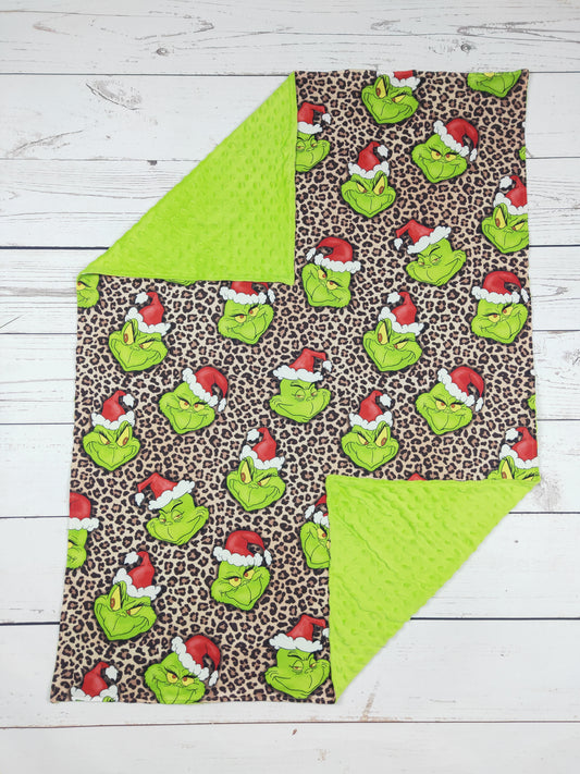 Baby Cheetah Character Christmas Blanket