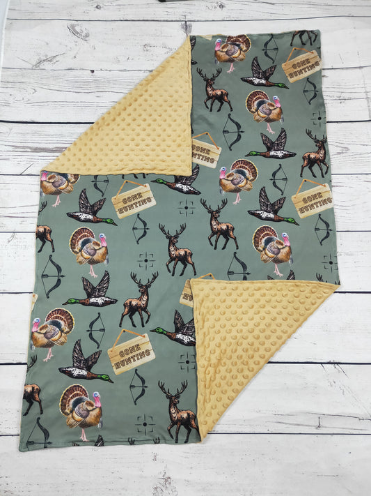 Gone Hunting Printed Baby Kids Blanket
