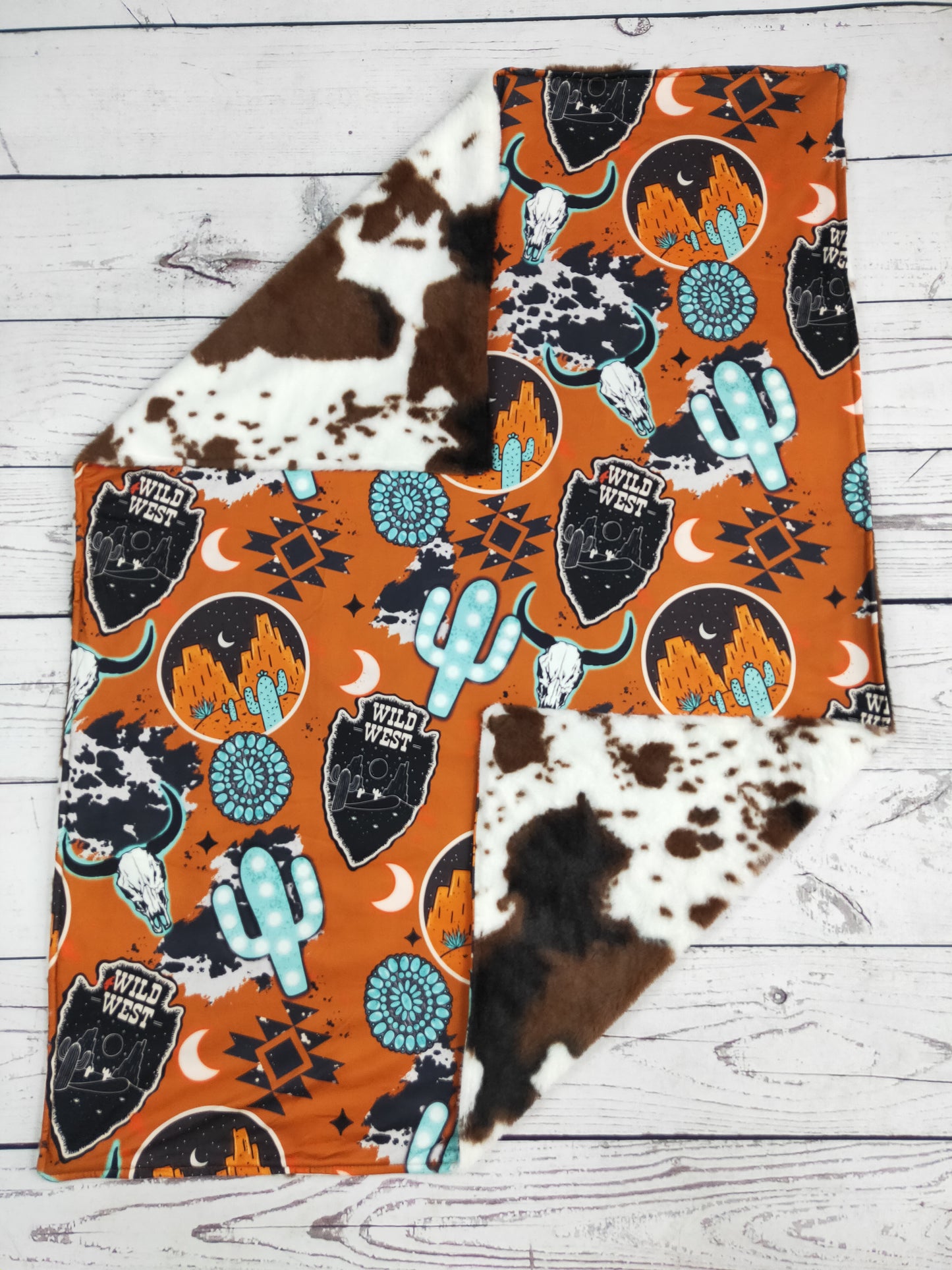 Wild West Western Baby Blanket
