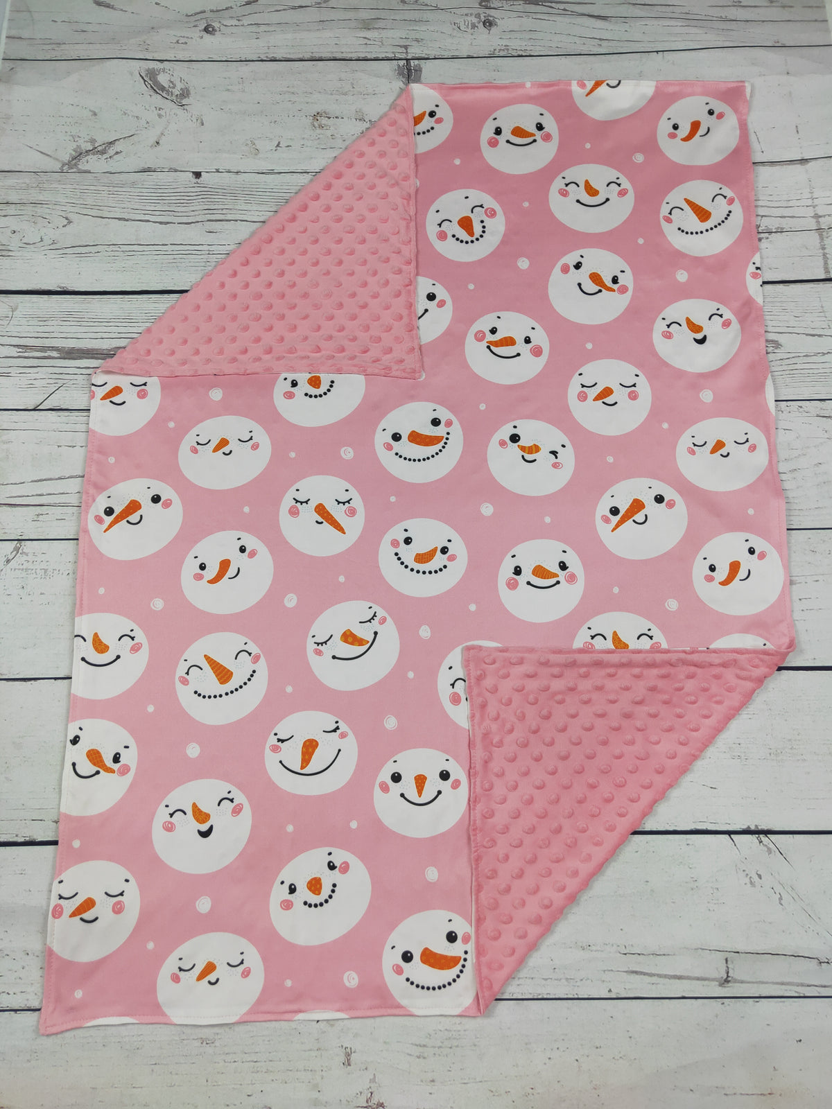 Baby Girls Snowman Printed Blanket