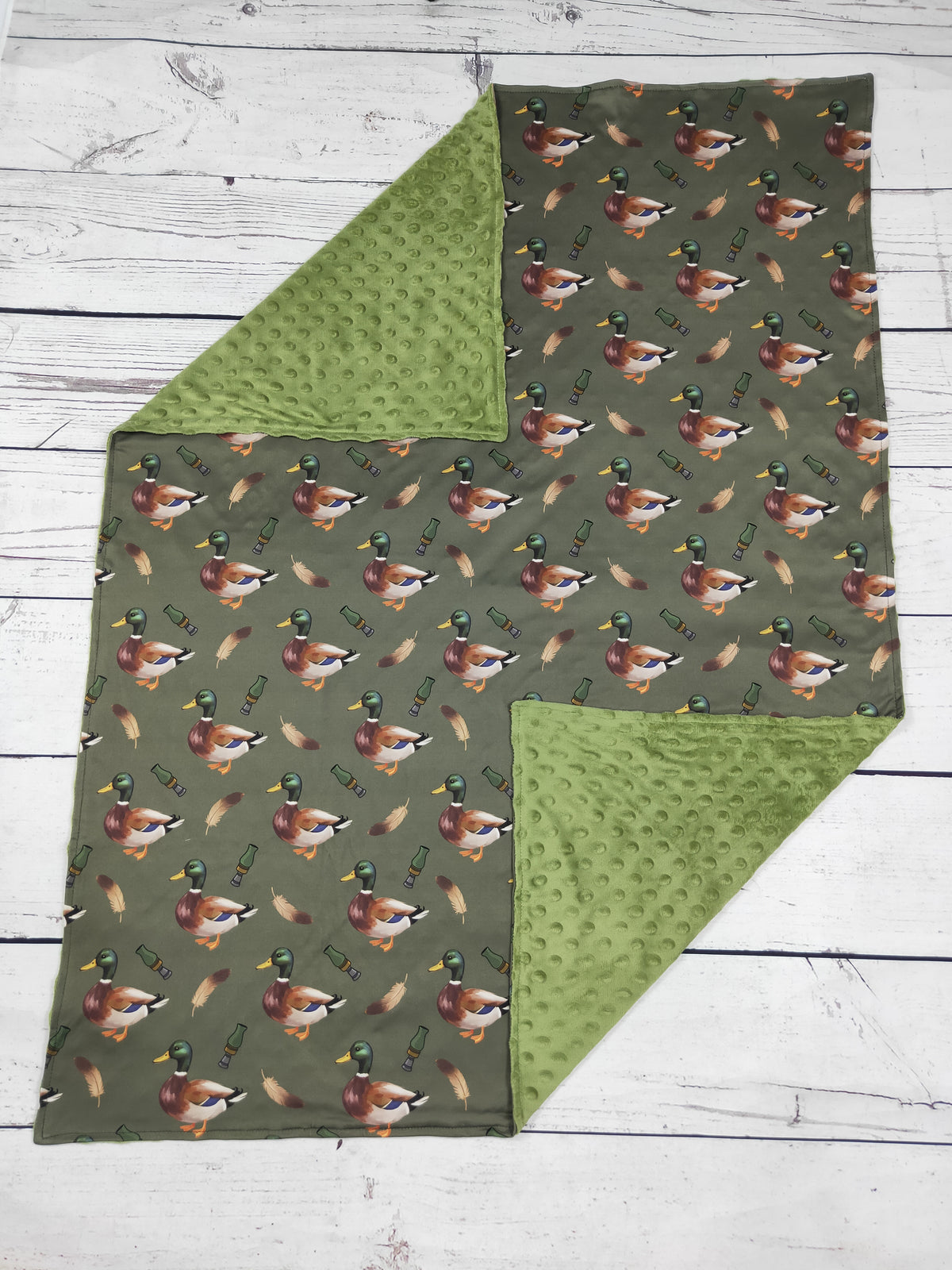 Baby Boy Mallard Printed Blanket