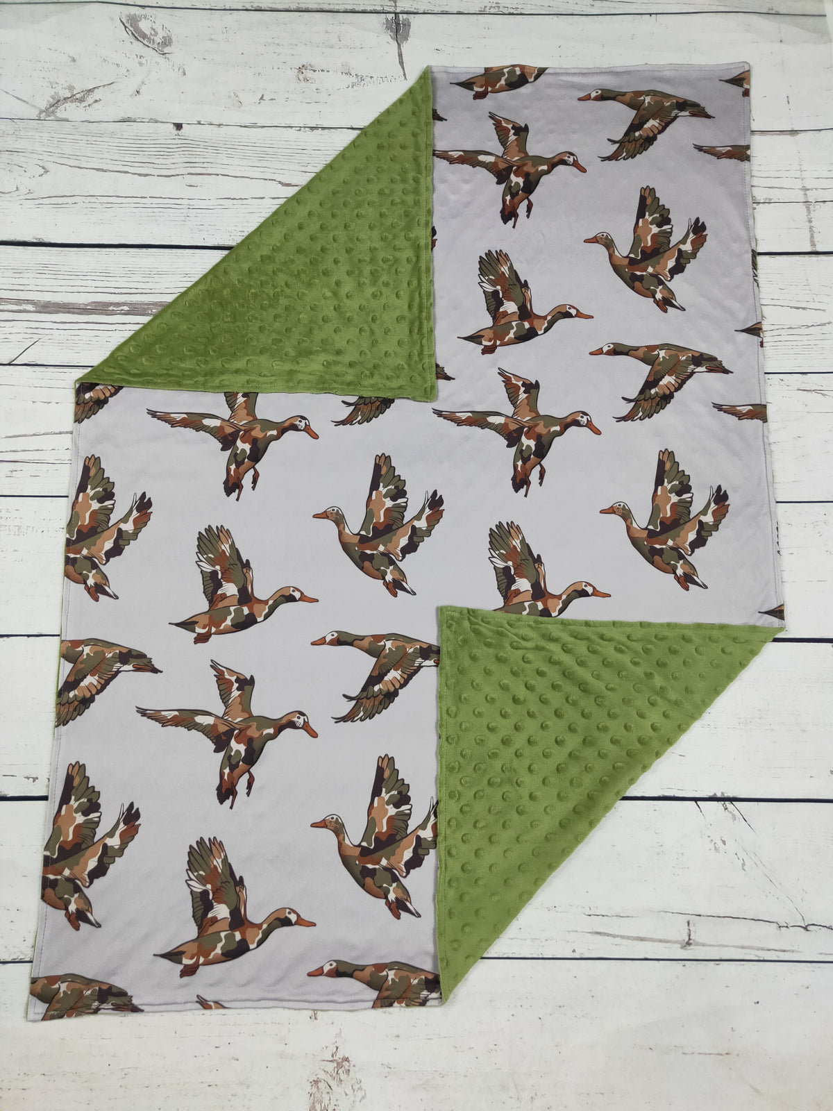 Baby Boy Camouflage Duck Printed Blanket