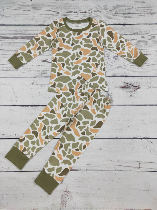 Baby Boys Camouflage Printed Pajamas
