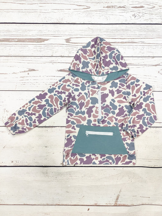 Baby Boys Camouflage Hoodie With Pocket