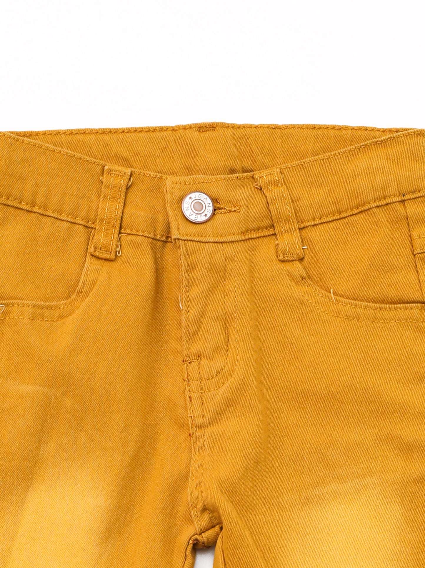 Kids Mustard Double Layer Jeans