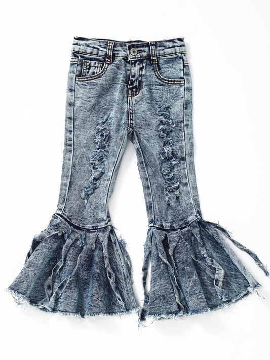 Tassels Flare Girls Jeans