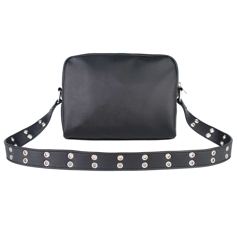 Black Crossbody Bag with Chain