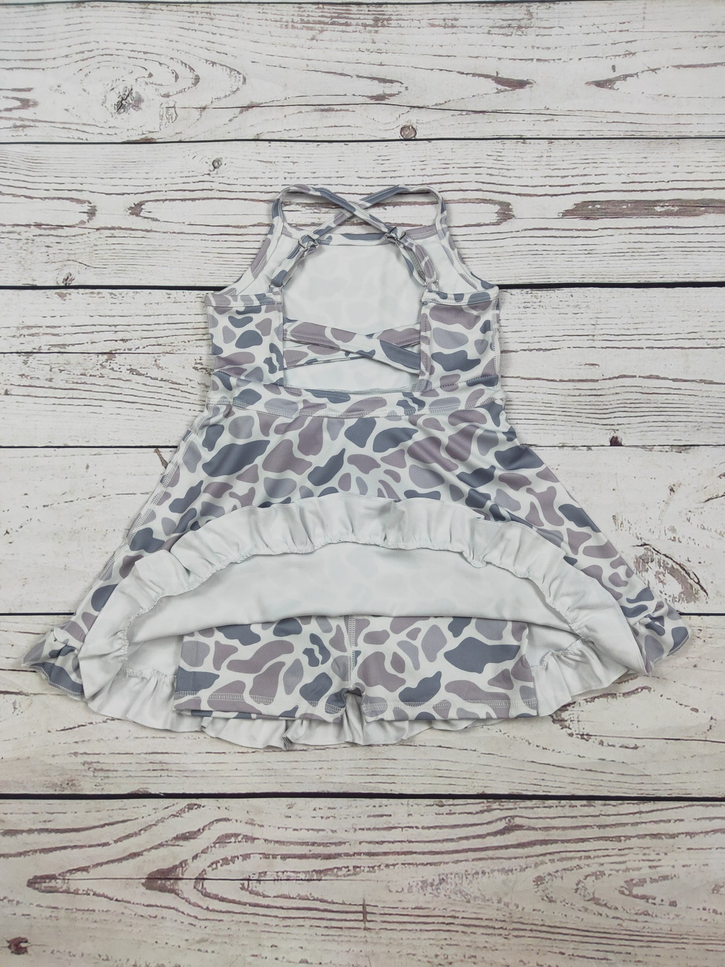 Baby Girls Camouflage Printed Athletic Dresses