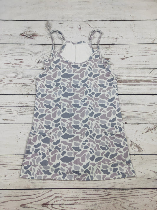 Women Gray Camouflage Printed Dresses