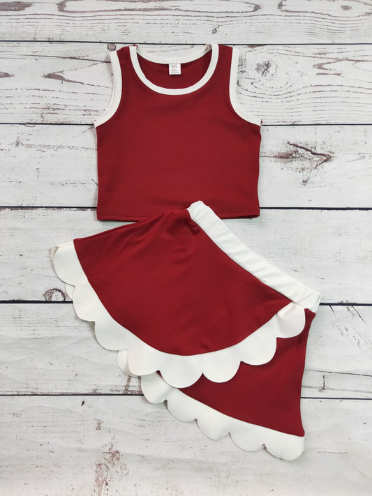 Kids Girls Active Scallop Set