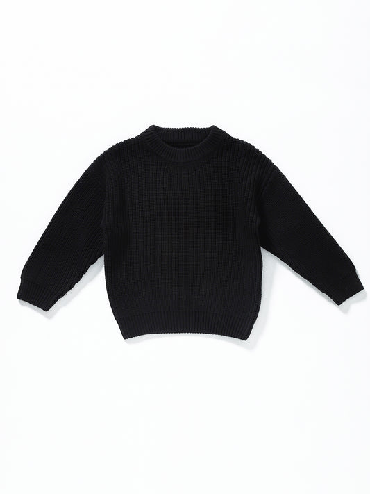 Girls Black Winter Sweater