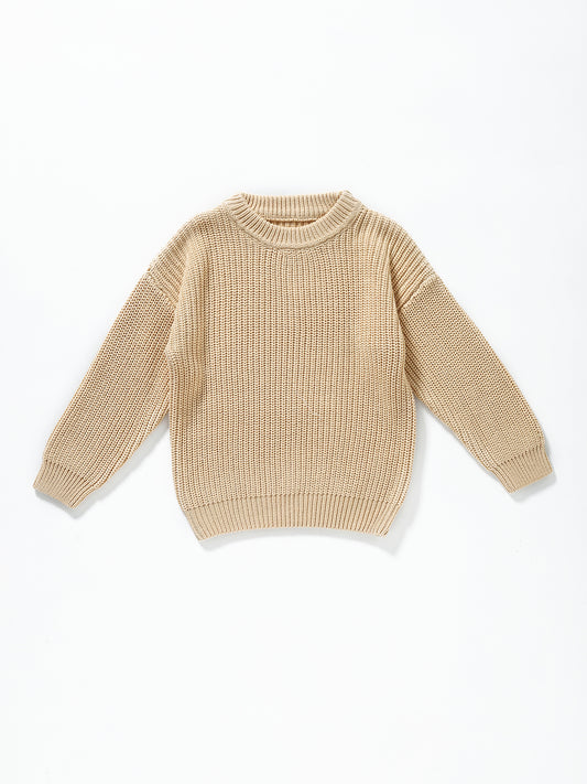 Girls Ivory Color Winter Sweater