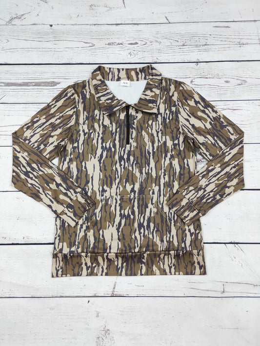 Camouflage Printed Women Pullover