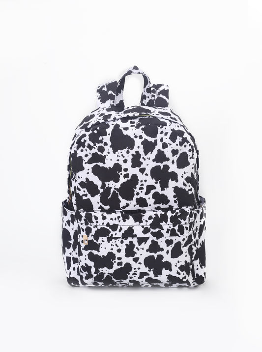 Cow Print Kids Padded Versatile Backpack