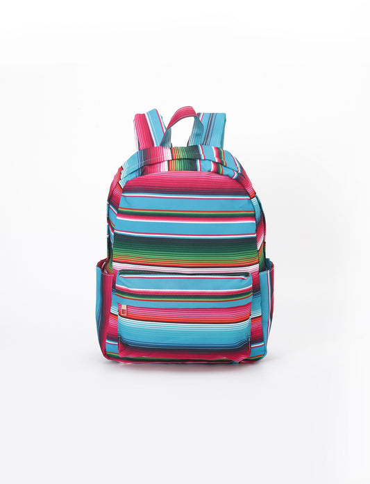 Colored Stripes Kids Adjustable Shoulder Backpack