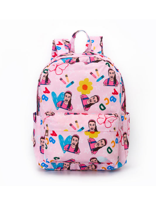 Ms Rachel Flower Pencil Pink Backpack