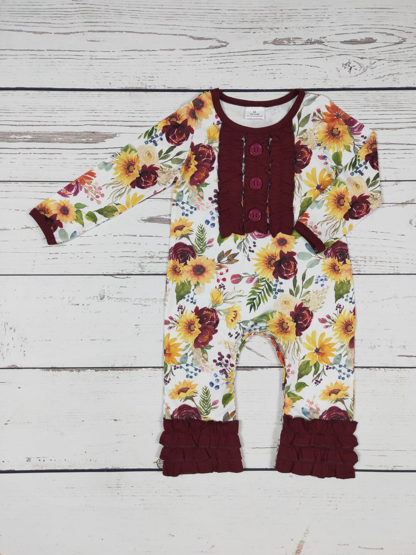 Baby Flower Ruffle Romper