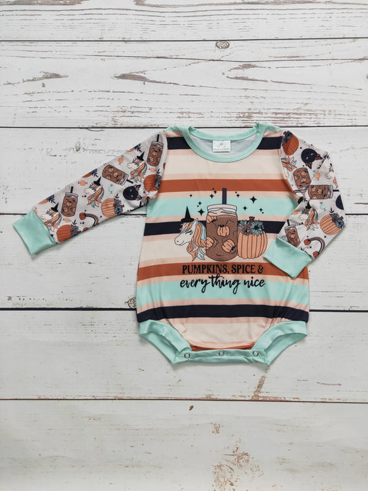 Baby Pumpkin Spice Print Bubble