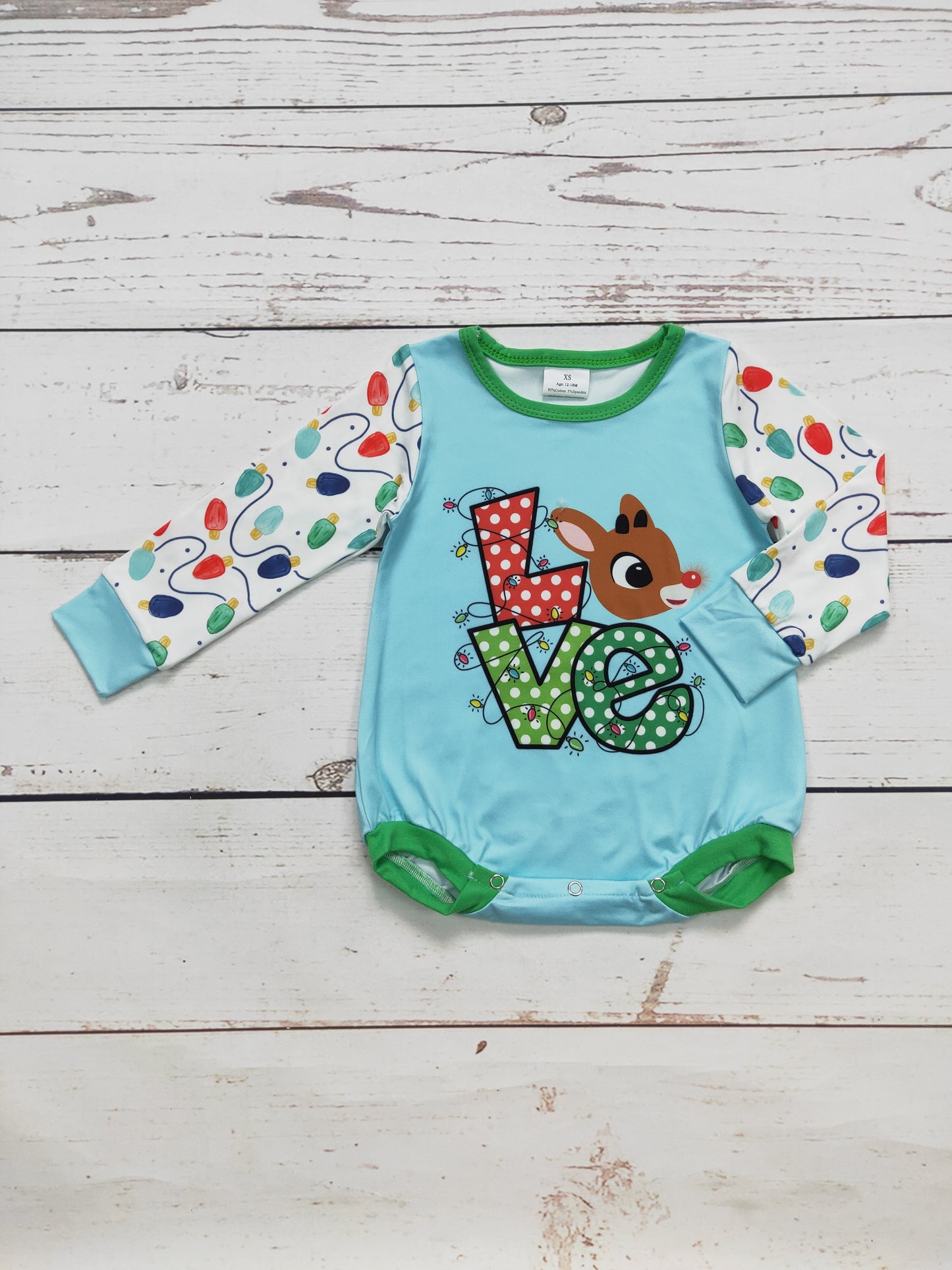 Baby Deer Printed Christmas Bubble