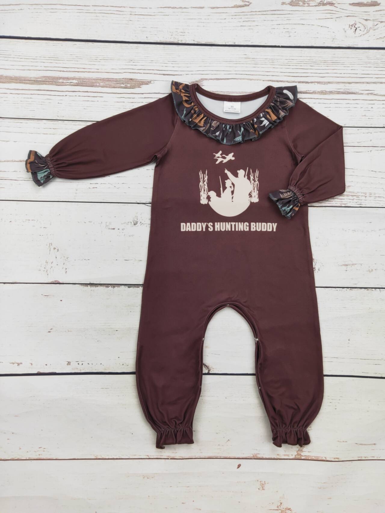 Baby Girl Daddy's Hunting Buddy Romper