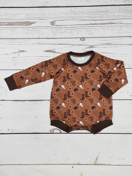 Western Baby Cows Printed Bubble