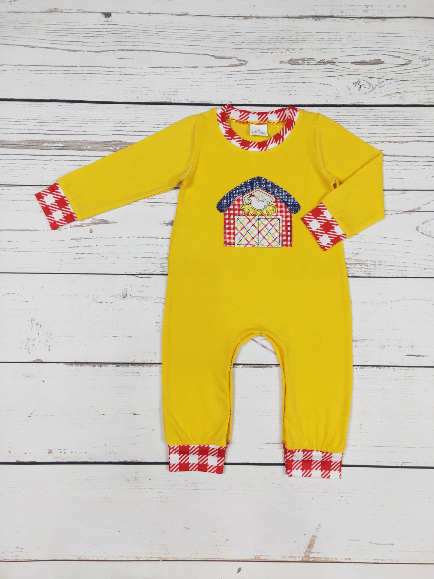 Farm Appliqué Boy Romper