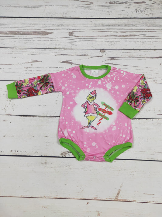 Baby Pink Christmas Onesie