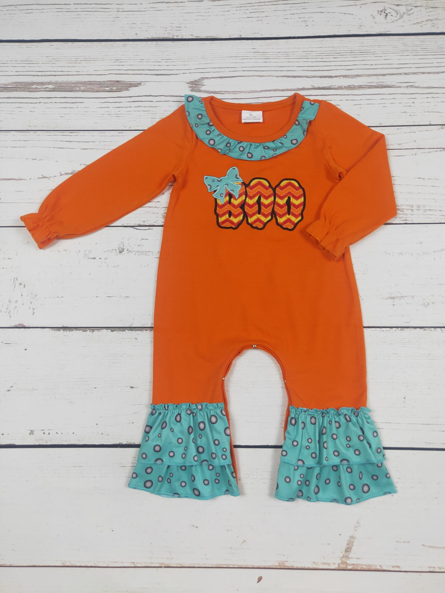 Baby Halloween Boo Appliqué Romper