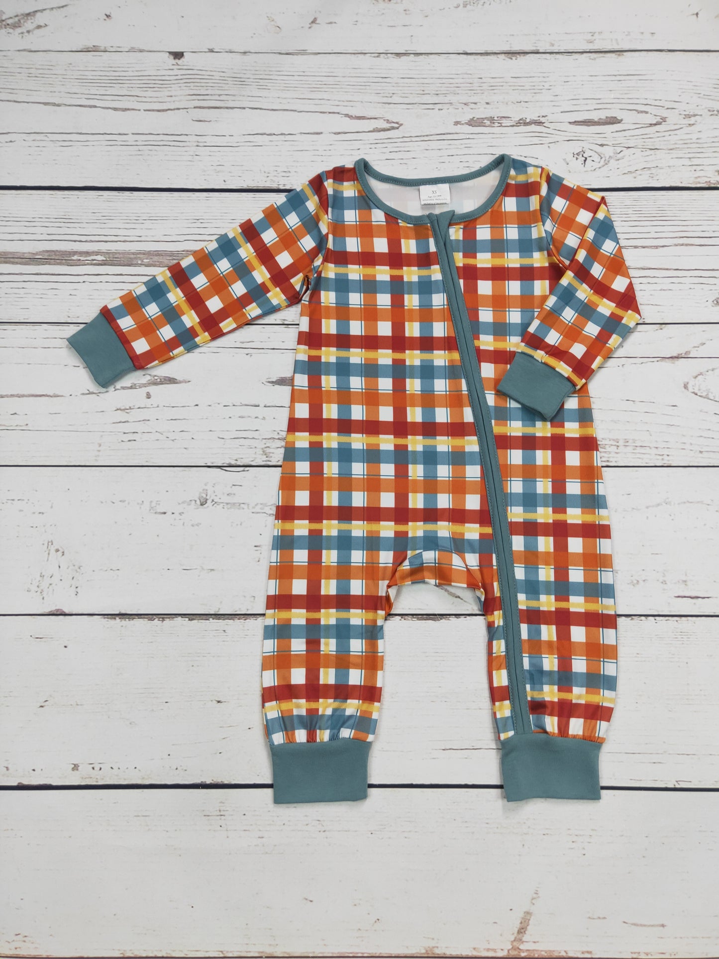 Baby Checkered Zippy Sleeper