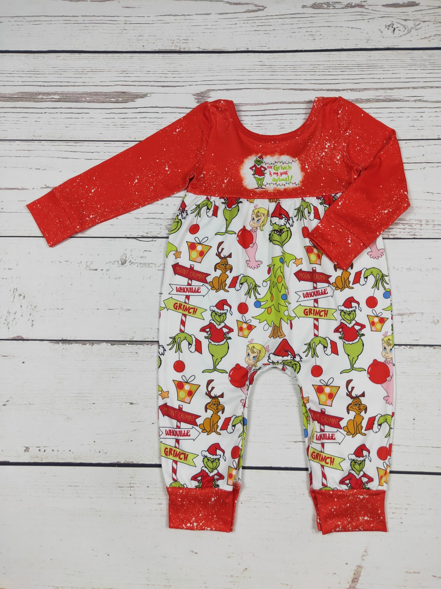 Red Character Christams Romper