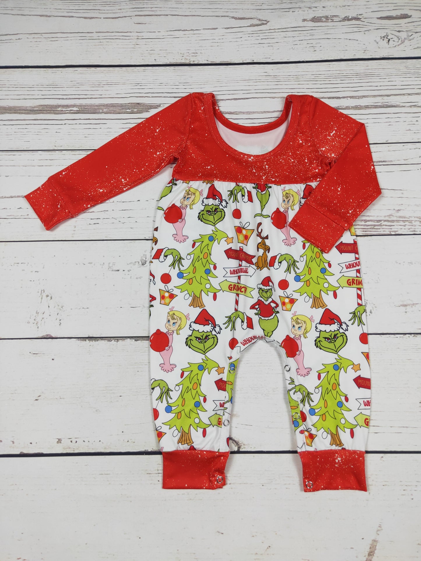 Red Character Christams Romper