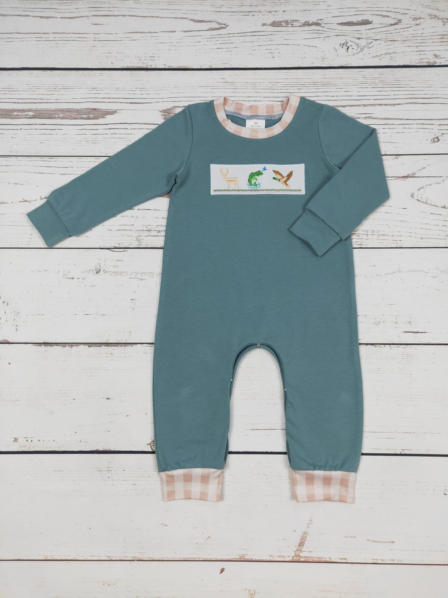 Hunting Appliqué Boy Romper