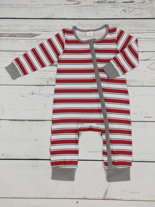 Baby Red Stripe Zippy Sleeper