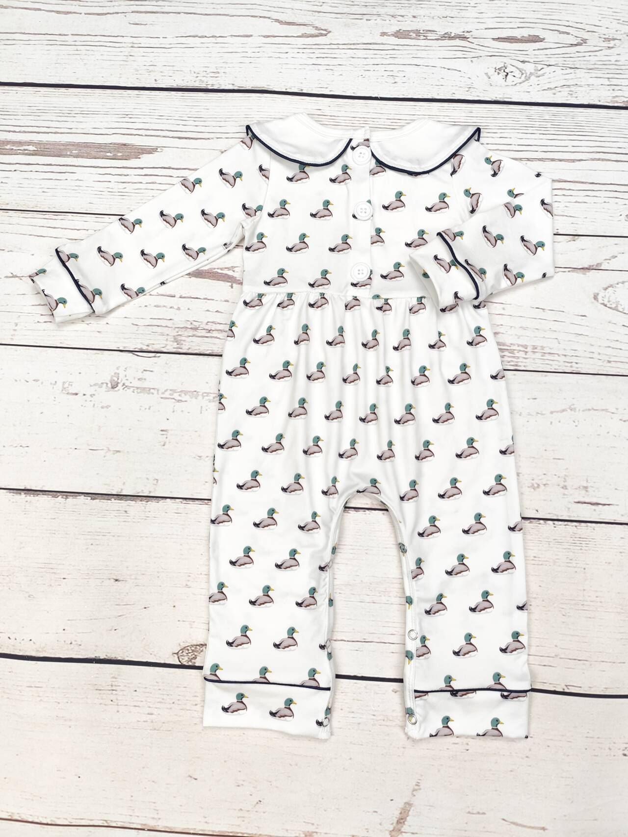 Baby Duck Print Romper