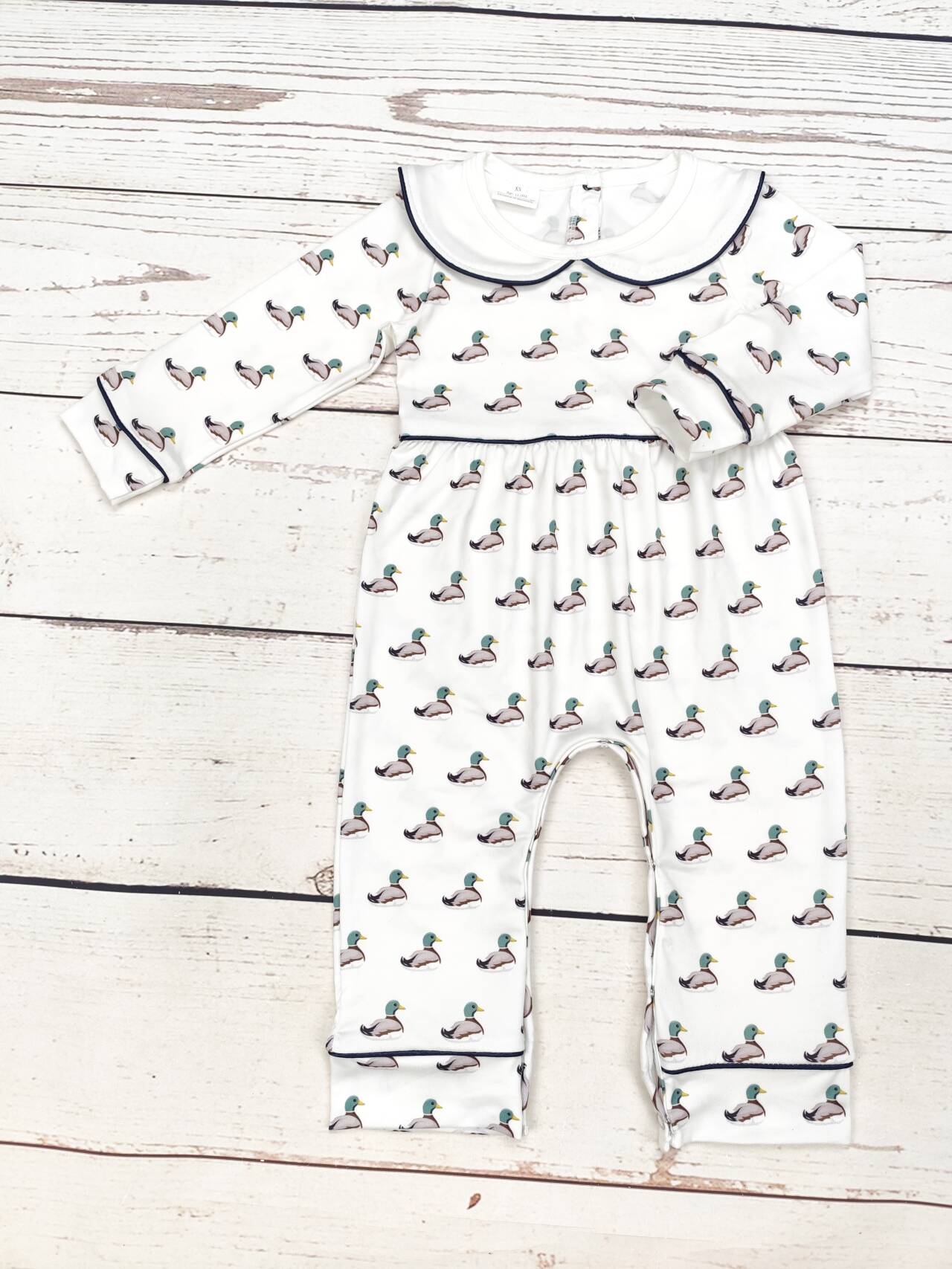 Baby Duck Print Romper