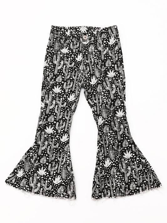 Baby Girls Cactus Printed Flare Jeans