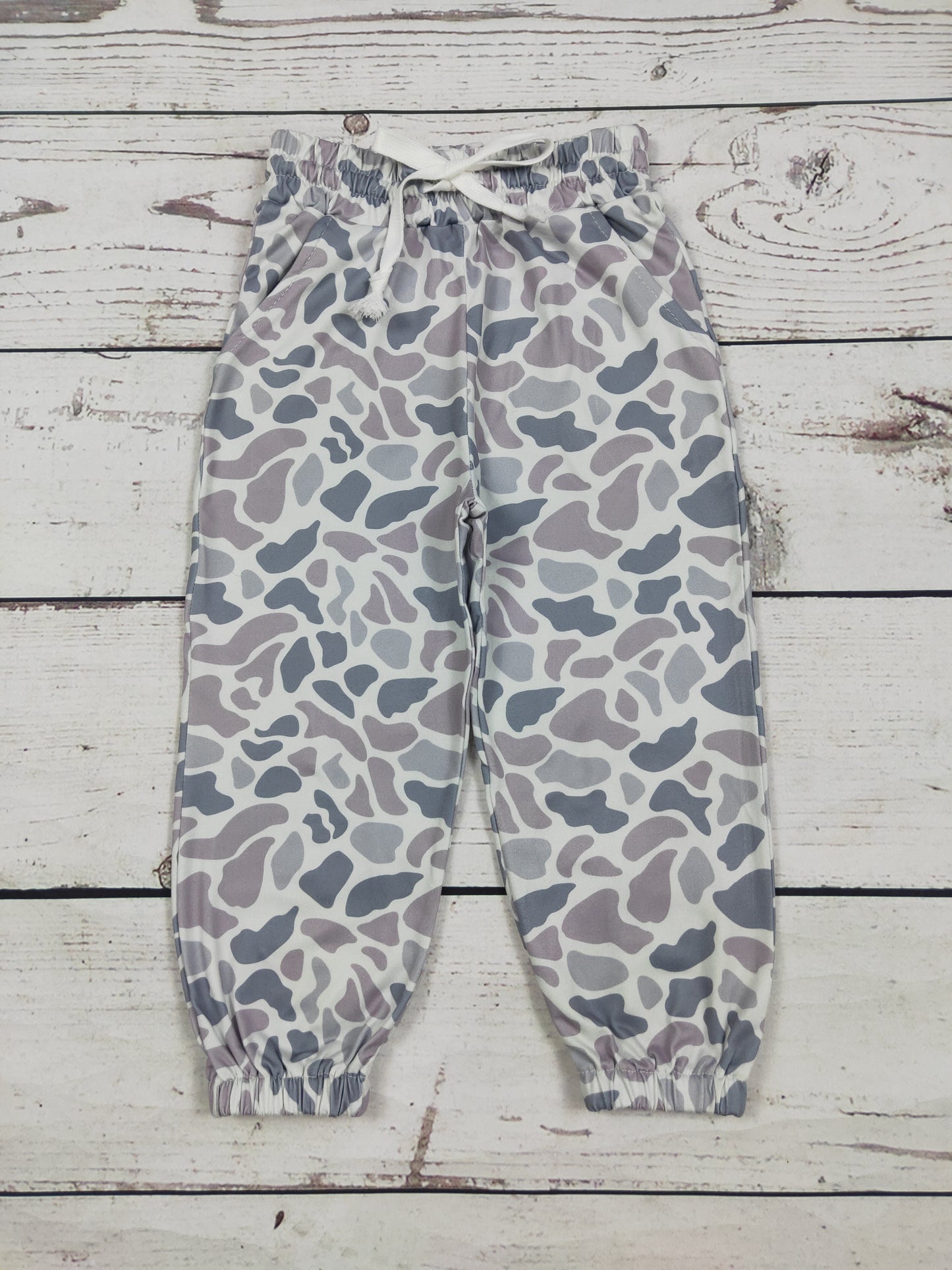 Camouflage Children Joggers With Pockets