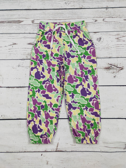 Camouflage Children Mardi Gras Joggers