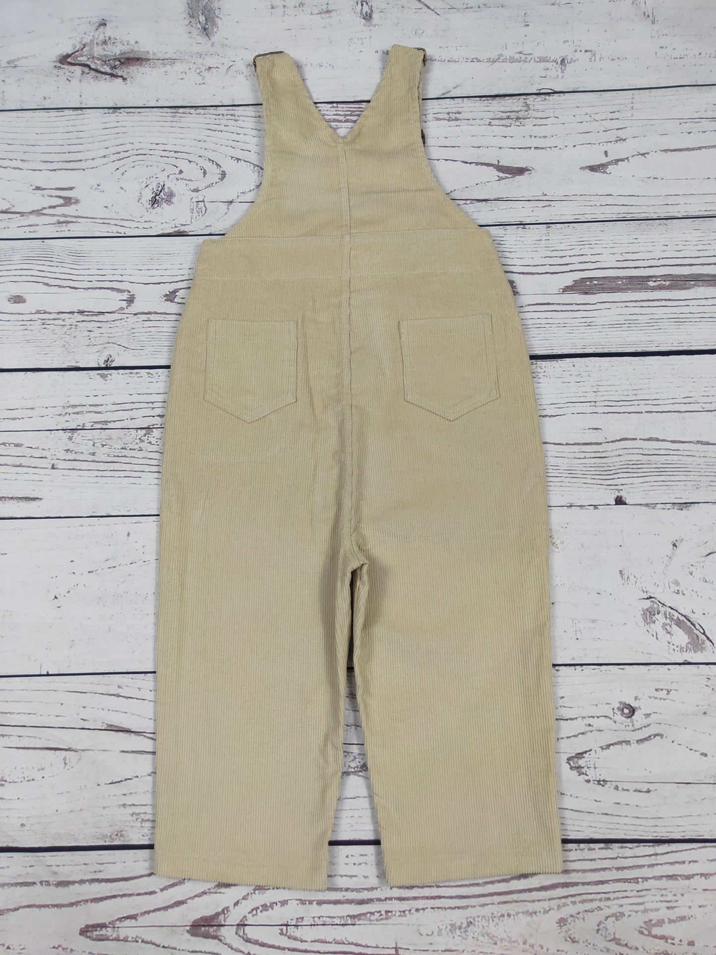 Toddler Kids Khaki Corduroy Overalls