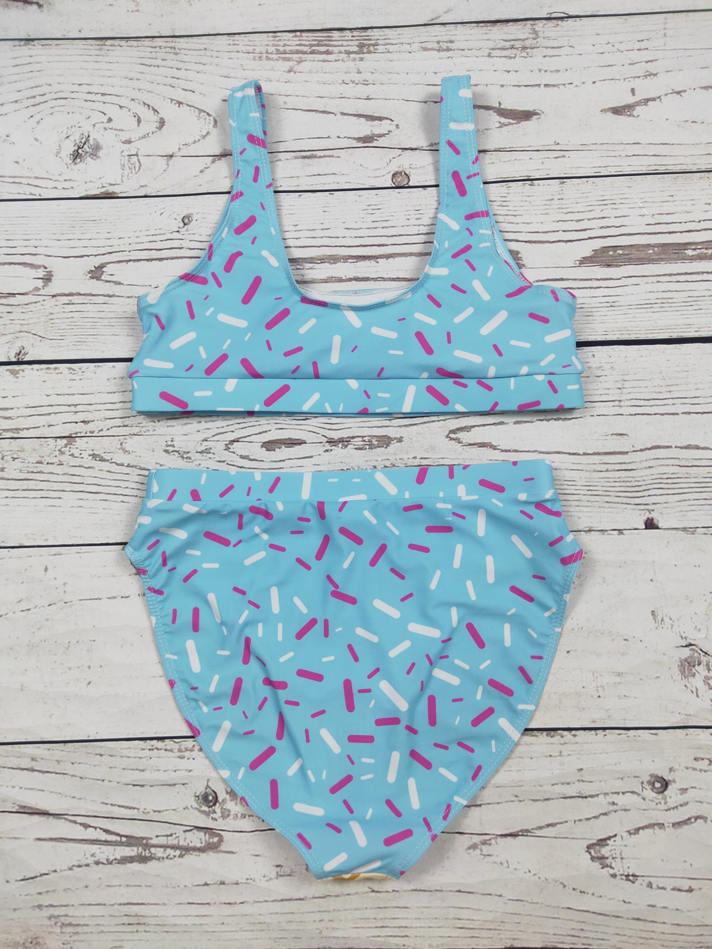 Ice Cream Drip Printed Women Two Piece Bikini Set