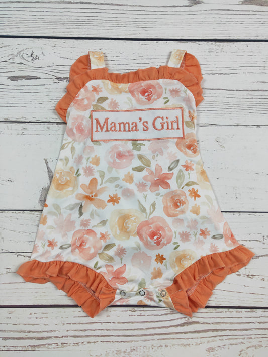 Baby Mama's Girl Applique Mother's Day Romper