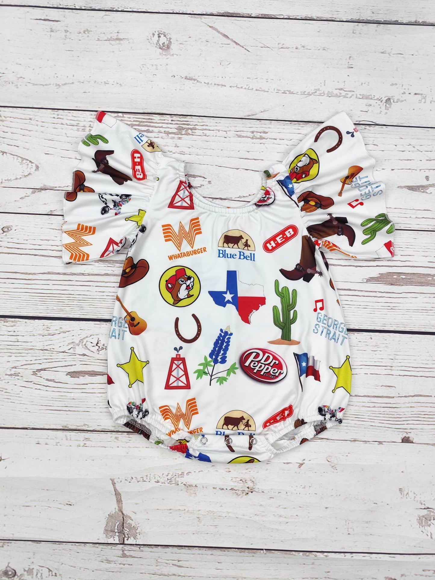 Baby Girls Cactus Printed Romper