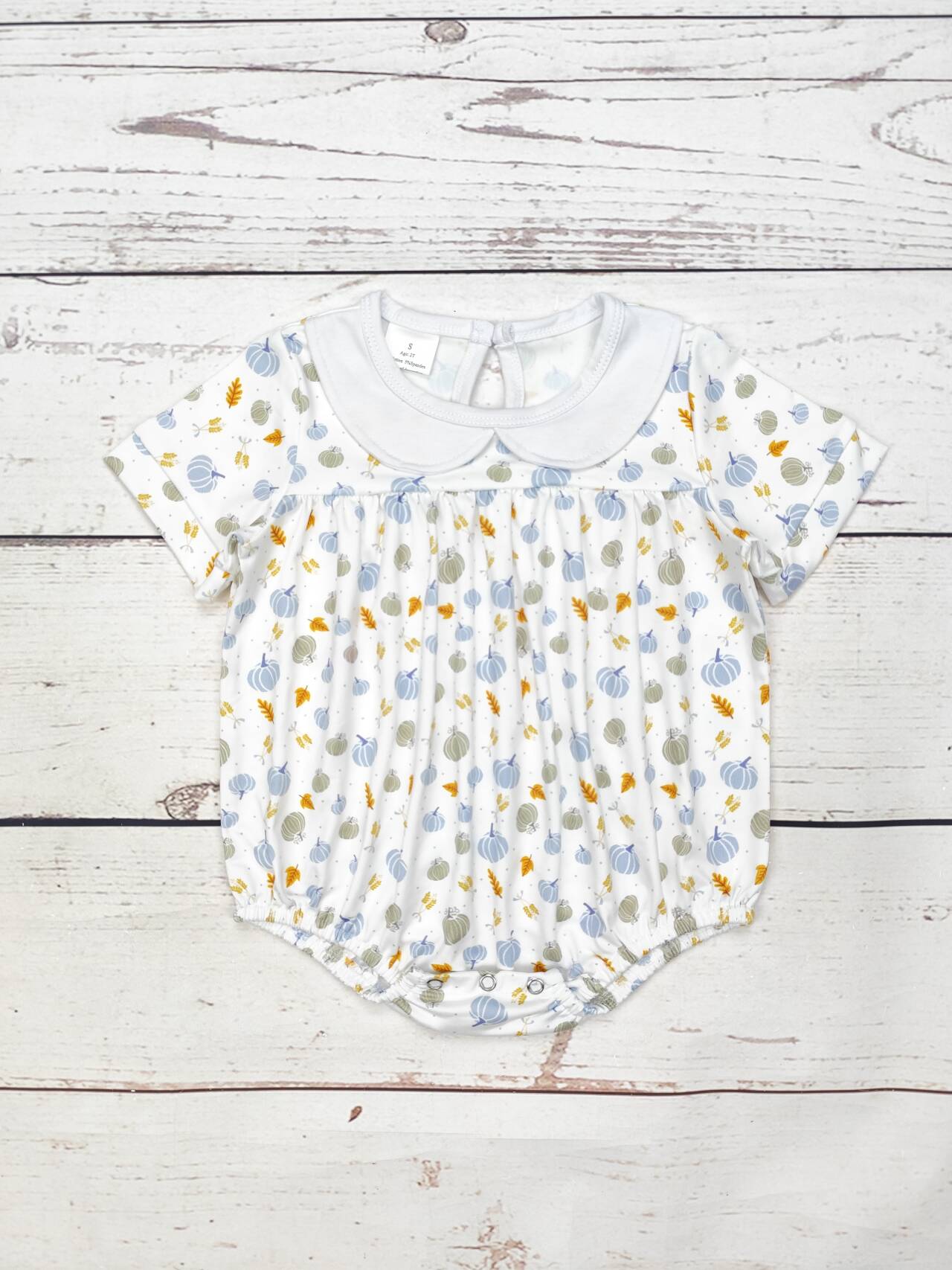 Baby Pumpkin Print Fall Bubble