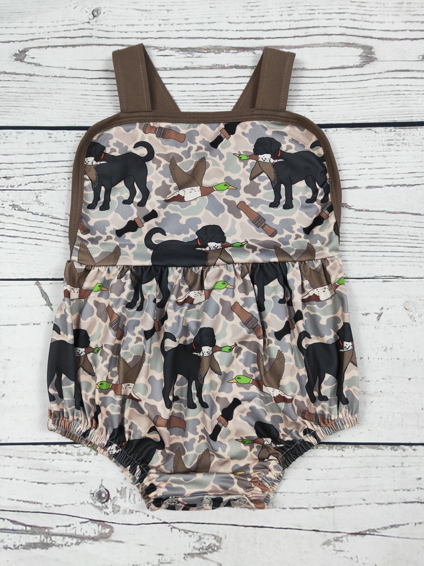 Camouflage Printed Hunting Baby Boy Bubble