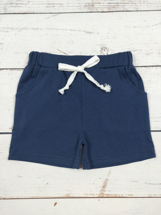Boys Blue Shorts With Pockets