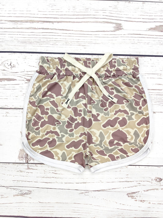 Baby Girls Camouflage Printed Shorts