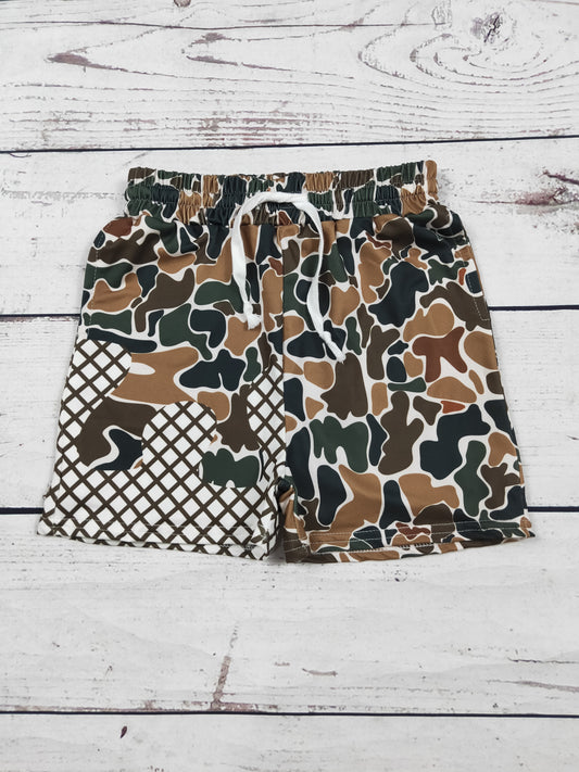 Wholesale Boys Camouflage Printed Shorts